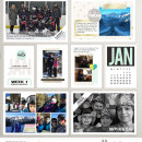 January Project Life inspiration featuring Photo Tabs and Calendar Cards by Sahlin Studio