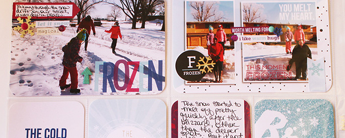Melissa Rieschick Hybrid Project Life Layout using Ice by Sahlin Studio and Brittish Designs