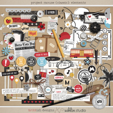 Project Mouse: Elements by Britt-ish Designs and Sahlin Studio - Perfect for Disney Hollywood Studio, Mickey Project Mouse or Project Life Albums!!