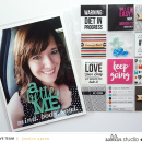 Keep Going Project Life page using Love your Body by Sahlin Studio