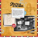 Disney Drawn to the magic digital scrapbooking page using Project Mouse: Classic by Britt-ish Designs and Sahlin Studio