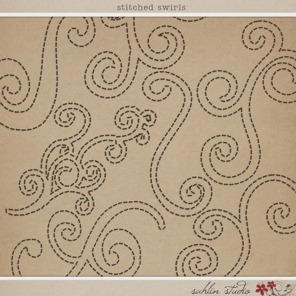 Stitched Swirls by Sahlin Studio