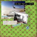 layout featuring Travel Mixed Media by Sahlin Studio