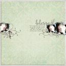 layout featuring Blessed Quickpages by Sahlin Studio