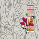 layout featuring Candy Flowers by Sahlin Studio