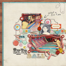 layout featuring Vintage Carnival by Jennifer Barrette and Sahlin Studio