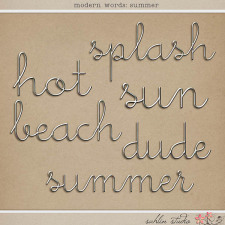 Modern Words: Summer by Sahlin Studio