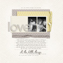 layout featuring Vintage Worn and Torn Papers by Sahlin Studio