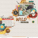 Wild digital scrapbooking page using Project Mouse: Animal by Britt-ish Designs and Sahlin Studio