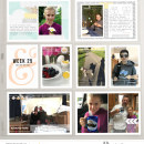 Project Life Digital Scrapbook page using digital supplies by Sahlin Studio - Photo Templates