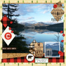 Great White North Canada Digital Scrapbook Layout page using Project Mouse (World): Canada by Britt-ish Design and Sahlin Studio