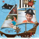 Greece digital scrapbooking page using Project Mouse (Pirates) by Britt-ish Designs and Sahlin Studio