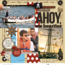 Ahoy digital scrapbooking page using Project Mouse (Pirates) by Britt-ish Designs and Sahlin Studio