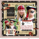 Pirates digital scrapbooking page using Project Mouse (Pirates) by Britt-ish Designs and Sahlin Studio