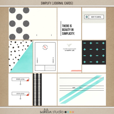 Simplify | Journal Cards by Sahlin Studio - Perfect for your Project Life albums!