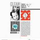 Clean digital scrapbook page featuring Simplify by Sahlin Studio