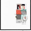 Simplify digital scrapbooking page featuring Simplify by Sahlin Studio