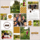 Digital project life Scrapbooking page using Kindred - Digital Scrapbooking Papers and Kit by Sahlin Studio