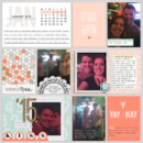 Digital Project Life Scrapbooking Layout using the Calendar Cards from Sahlin Studio - Now in 2018!!