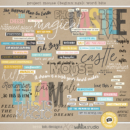 Project Mouse (Beginning): Word Bits | by Britt-ish Designs and Sahlin Studio - Perfect for your Disney / Disneyland Project Life or scrapbook layouts!