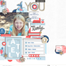 You digital scrapbooking kit using For Real by Sahlin Studio
