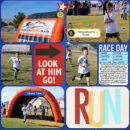Apex Fun Run digital project life double page by bestcee using Project Mouse (Run) by Britt-ish Designs and Sahlin Studio
