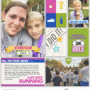 Just Keep Running digital project life page using Project Mouse (Run) by Britt-ish Designs and Sahlin Studio