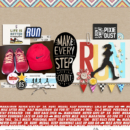 Make every step digital scrapbooking page using Project Mouse (Run) by Britt-ish Designs and Sahlin Studio