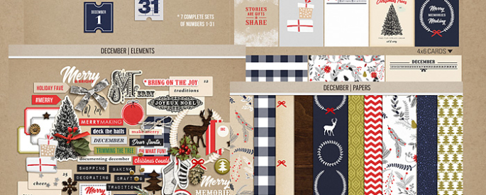 December | BUNDLE by Sahlin Studio - Perfect for Documenting Your December or December Daily album!!