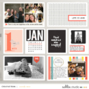 Project Life page using 4x6 Monthly Cards No.1 by Sahlin Studio - Perfect Calendar Monthly Cards for your Project Life album!!