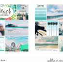 Beach digital project life double page using Project Mouse (Paradise) by Britt-ish Designs and Sahlin Studio