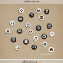 Currently Flairs by Sahlin Studio - Perfect for documenting your current life things in your digital scrapbooking or traditional Project Life albums!