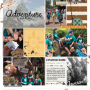 Disney Expedition Everest - Adventure is Out There digital scrapbook Project Life page Project Mouse (Wilderness) by Britt-ish Designs and Sahlin Studio