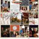 Thanksgiving Together digital scrapbook page using Gather | Kit and Journal Cards by Sahlin Studio
