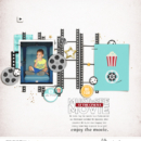 Must See Movie at the cinema digital Project Life scrapbooking layout using Project Mouse (Movies) by Britt-ish Designs and Sahlin Studio