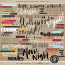 Project Mouse (Word Art): Journal Cards by Britt-ish Designs and Sahlin Studio - Perfect for scrapbooking your movie night or night at the movies or your Disney Hollywood Studios photos in your scrapbooking or Project Life albums!!