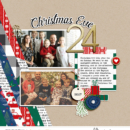 Christmas Eve digital scrapbook page Home for the Holidays collection by Sahlin Studio - Perfect for Documenting Your December (DYD) or your Christmas!