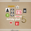 December Days No 4 (Numbers) by Sahlin Studio - Perfect for scrapbooking your December daily albums, Document Your December or Christmas albums!!