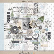 Winter Stories | Kit by Sahlin Studio - Perfect for your outdoor, winter and snow photos!!