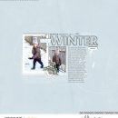 Winter SNOW January Details digital scrapbooking layout using Winter Stories by Sahlin Studio