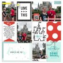 Disney Dreams Do Come True digital Project Life scrapbooking layout using Project Mouse (Vibes) Elements by Britt-ish Designs and Sahlin Studio - Perfect for scrapbooking or in your Disney Project Life or Project Mouse albums!!