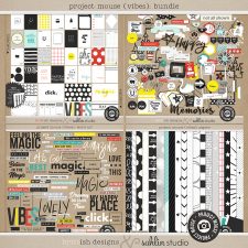 Project Mouse (Vibes) BUNDLE by Britt-ish Designs and Sahlin Studio - Perfect for scrapbooking or in your Disney Project Life or Project Mouse albums!!