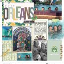 Disney Port Orleans French Quarter digital project life scrapbook layout using Project Mouse (New Orleans): Elements by Britt-ish Designs and Sahlin Studio