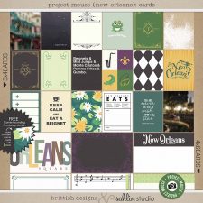 Project Mouse (New Orleans): Journal Cards by Britt-ish Designs and Sahlin Studio - Perfect for your scrapbooking your New Orleans, Tiana, Bayou Moments in your Disney Project Life or Project Mouse album