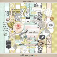 Spring Stories (Kit) by Sahlin Studio - Perfect for scrapbooking your spring/ Easter Project Life memories.