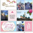 Sleeping Beauty Castle Disneyland Princess digital Project Life scrapbook layout using Project Mouse (Princess) Aurora | Kit & Journal Cards by Britt-ish Designs and Sahlin Studio