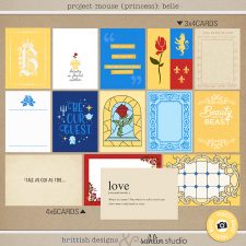 Project Mouse (Princess) Belle | Journal Cards by Britt-ish Designs and Sahlin Studio - Perfect for documenting Beauty and the Beast or other magical moments in your Project Life / Project Mouse album!!