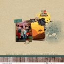 I love Animal Kingdom Mickey Minnie digital scrapbook layout using Project Mouse (Animal) | Artsy & Pins by Britt-ish Designs and Sahlin Studio