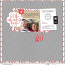 Let's Go! digital scrapbook page layout using On Our Way - a travel collection by Sahlin Studio