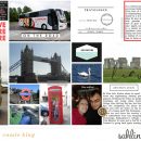 Travelogue LONDON England digital Project Life scrapbook page layout using On Our Way - a travel collection by Sahlin Studio